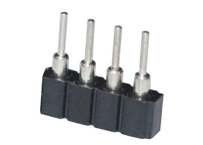 do encabeçamento redondo do Pin da fêmea do Pin 1x4 placa plástica para embarcar o encabeçamento 1.27mm do Pin