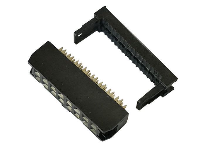 16 terminação de solda fêmea dos conectores de fita 2.54mm da placa de circuito do fio do Pin IDC