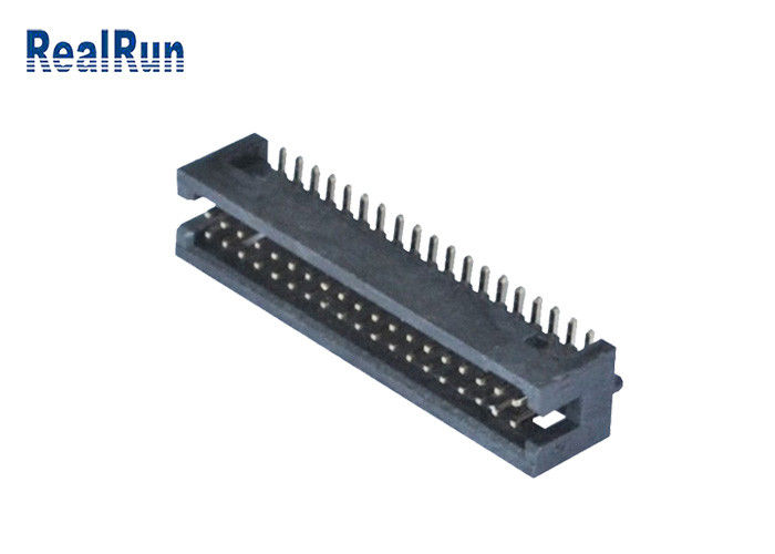 Pin dobro UL94V-0 do ângulo direito 2*19 da fileira do encabeçamento da caixa de SMT do passo de PA6T 1.27mm