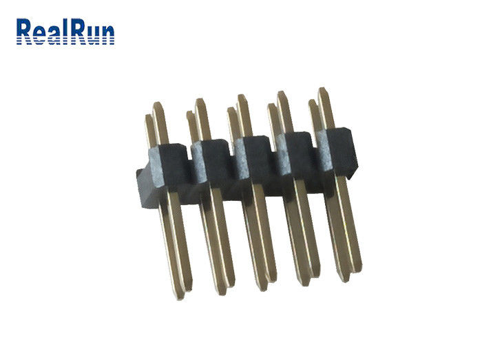 Conector duplo PA6T 2*5P Pin Header PBT LCP do encabeçamento da fileira de 30% GF PH2.54