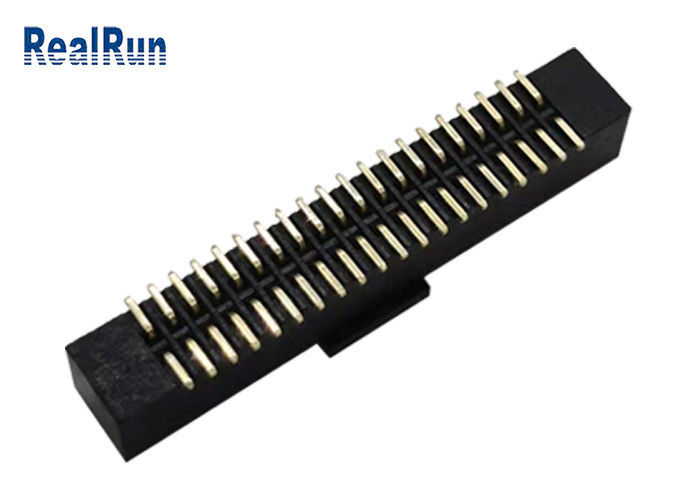 Pin de bronze SMD Pin Box DC2A do homem 40 do conector de Idc do encabeçamento de LCP PA6T com tampão