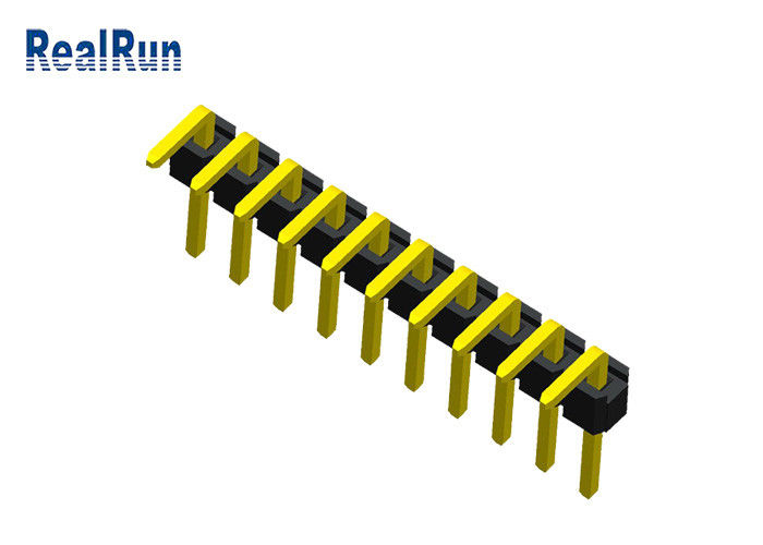 conector do PWB da fileira de Pin Header Connector PA6T um do homem de 10P LCP PBT