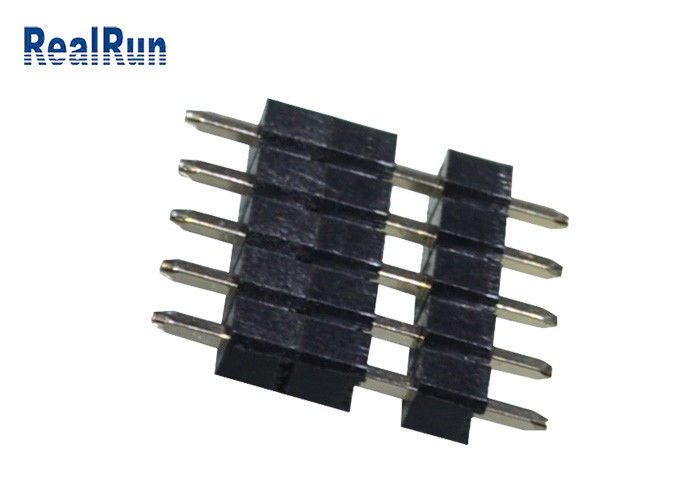 do conector plástico de bronze da solda do PWB de 5P mergulho reto Pin Header PBT LCP THT
