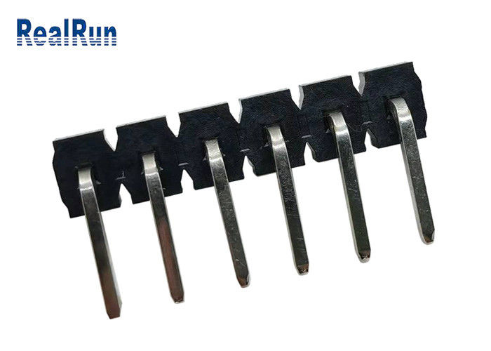 Conector de bronze preto do encabeçamento do PWB de 7A LCP 90 isolador da curvatura PA6T do grau