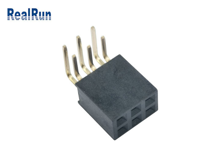 Pin fêmea 1.5A do flash 2*3 do ouro do terminal H8.5 do conector Y do encabeçamento do MERGULHO de PA6T