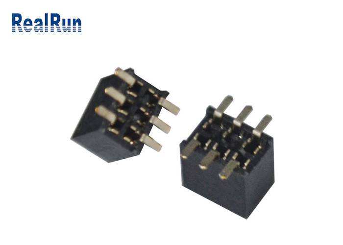 Placa fêmea da montagem da superfície do PWB do conector 1.27mm do encabeçamento ISO9001 para embarcar o conector