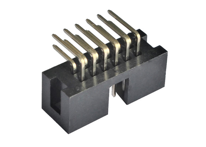 conector masculino de SMT do ângulo direito do passo do conector 2,54 do encabeçamento da caixa do encabeçamento de 2x6 IDC