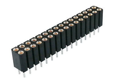 tipo fêmea redondo do MERGULHO do encabeçamento do Pin de 2.54mm em linha reta para o equipamento médico