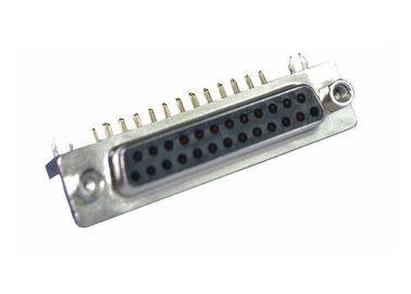 Tipo tipo reto fêmea do DB D do Pin do preto 25 do Dr. do soquete do DP da solda do conector