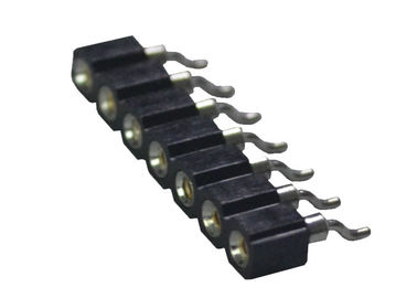 Tipo passo de SMT da fileira 2.54mm do conector redondo do encabeçamento do Pin da fêmea único horizontal