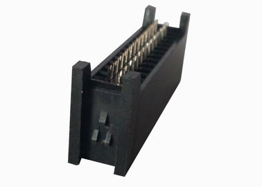 Fio fêmea de Idc do encabeçamento de 26 Pin para embarcar o tipo de cabo preto da imprensa do conector de 60V