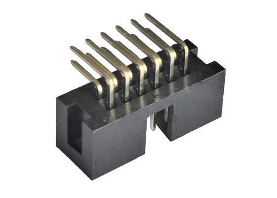 conector masculino de SMT do ângulo direito do passo do conector 2,54 do encabeçamento da caixa do encabeçamento de 2x6 IDC