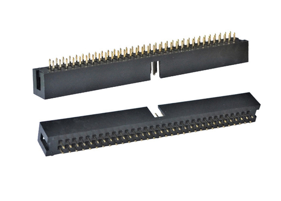 Encabeçamento masculino reto do PWB 2X32P do flash do ouro do conector H9.0 do encabeçamento da caixa do preto de PA6T